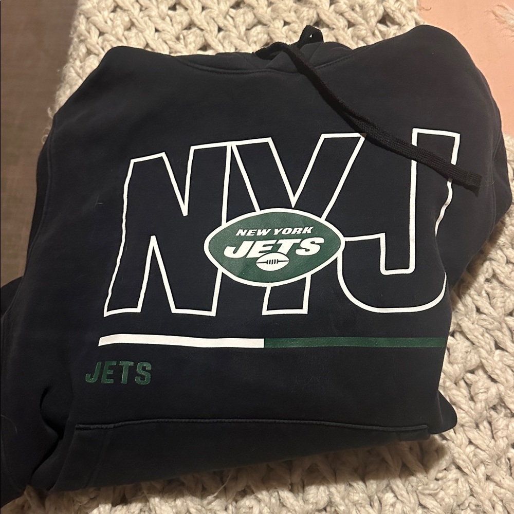 🫐3/$25 SALE - Nike Black NYJ New York Jets Hoodie Sweatshirt with Green Logo